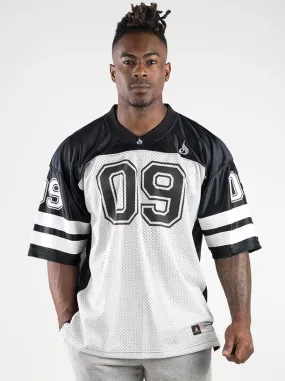 Mens Varsity Jersey - Black/Grey Yoga flexibility Relaxed and Easy
