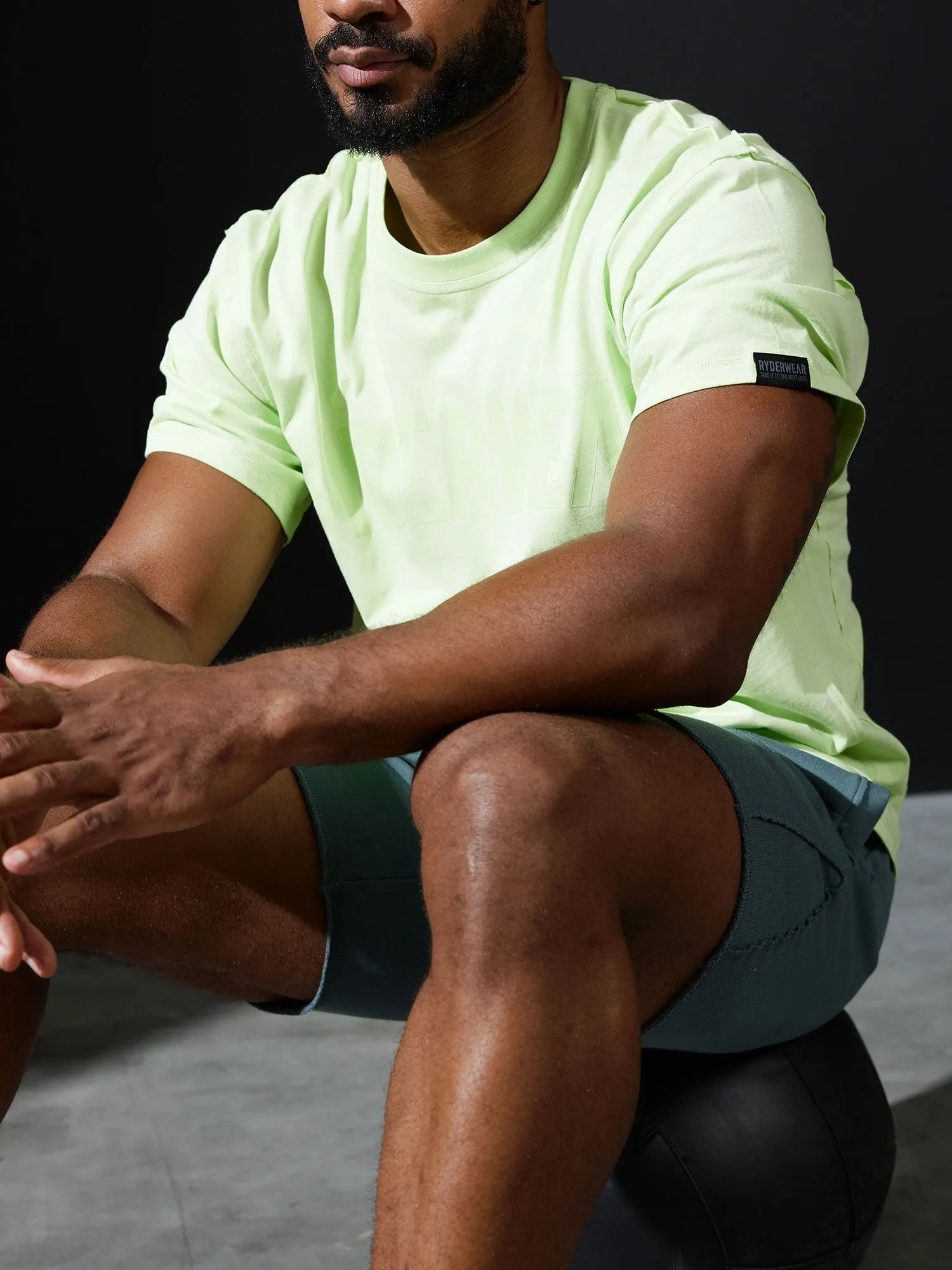 Force Oversized T-Shirt - Lime Non Irritating Collar Breathable Waist