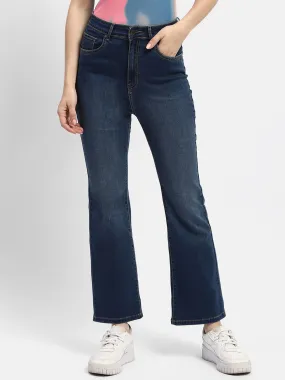Madame Mid Rise Blue Flared Jeans Comfy Option