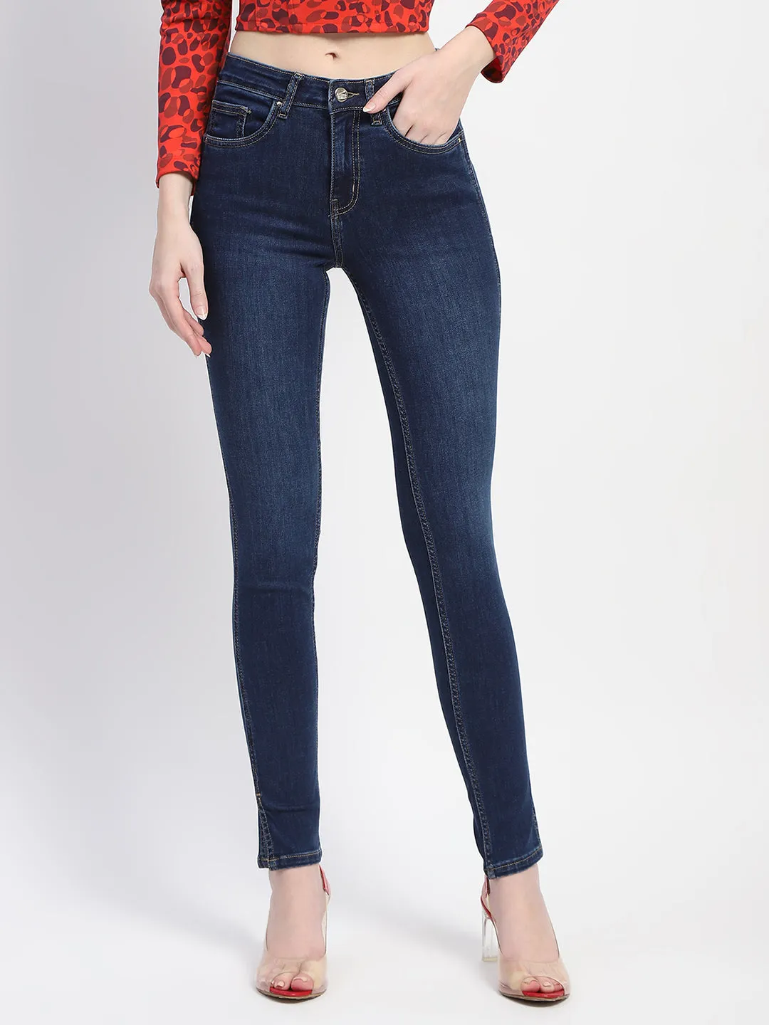 Daily Choice Madame Stone Wash Skinny Fit Blue Denim
