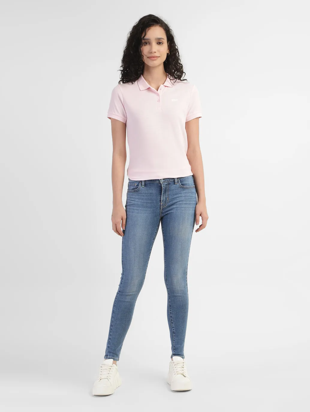 Perfect for All Women's 710 Blue Skinny Fit Mid Rise Jeans