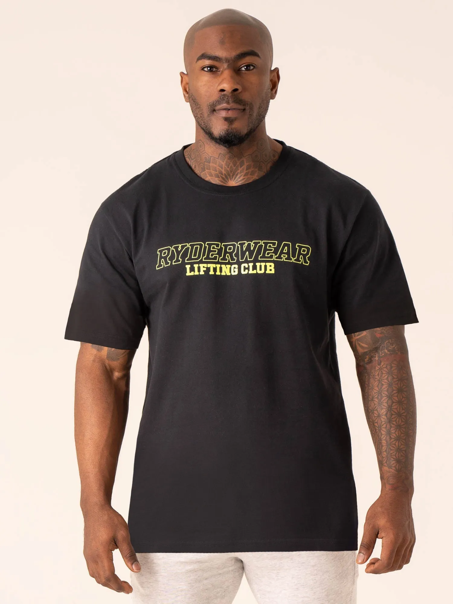 Lifting Club T-Shirt - Black Comfort and Fit Slim Waistband