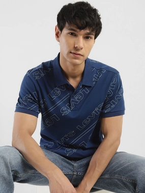 ZeroIrritation Seams Perfect Layer Men's Brand Logo Slim Fit Polo T-shirt