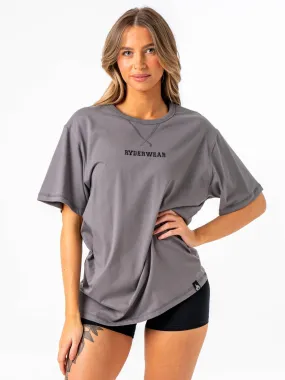 Sustainable Production Process Layerable Look Octane T-Shirt - Steel Grey