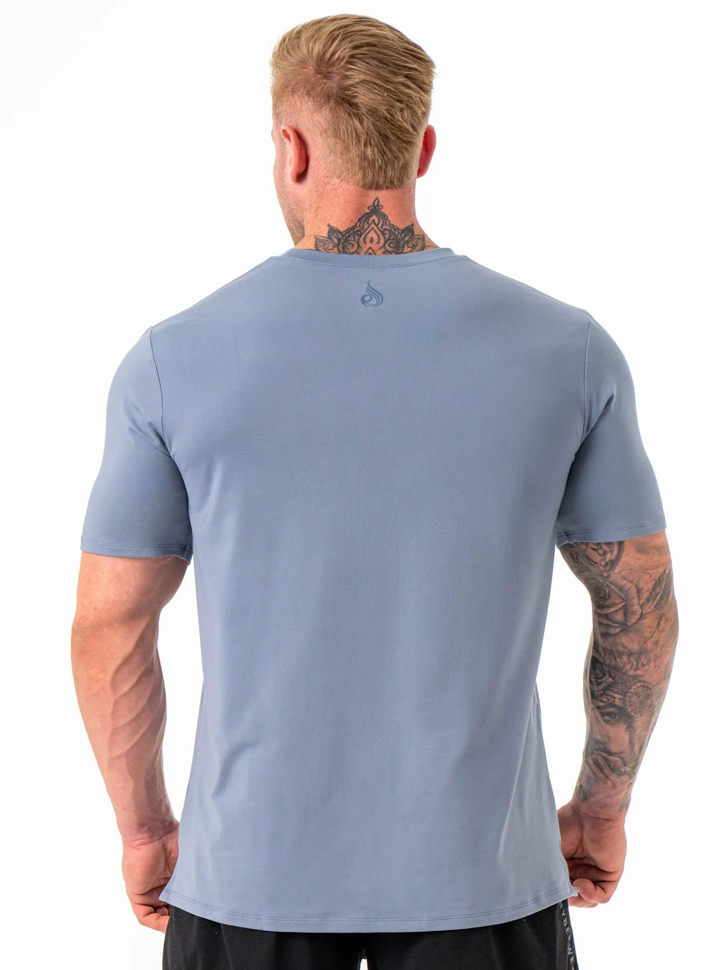 Effortless Comfort Soft Tech Regular T-Shirt - Denim Blue