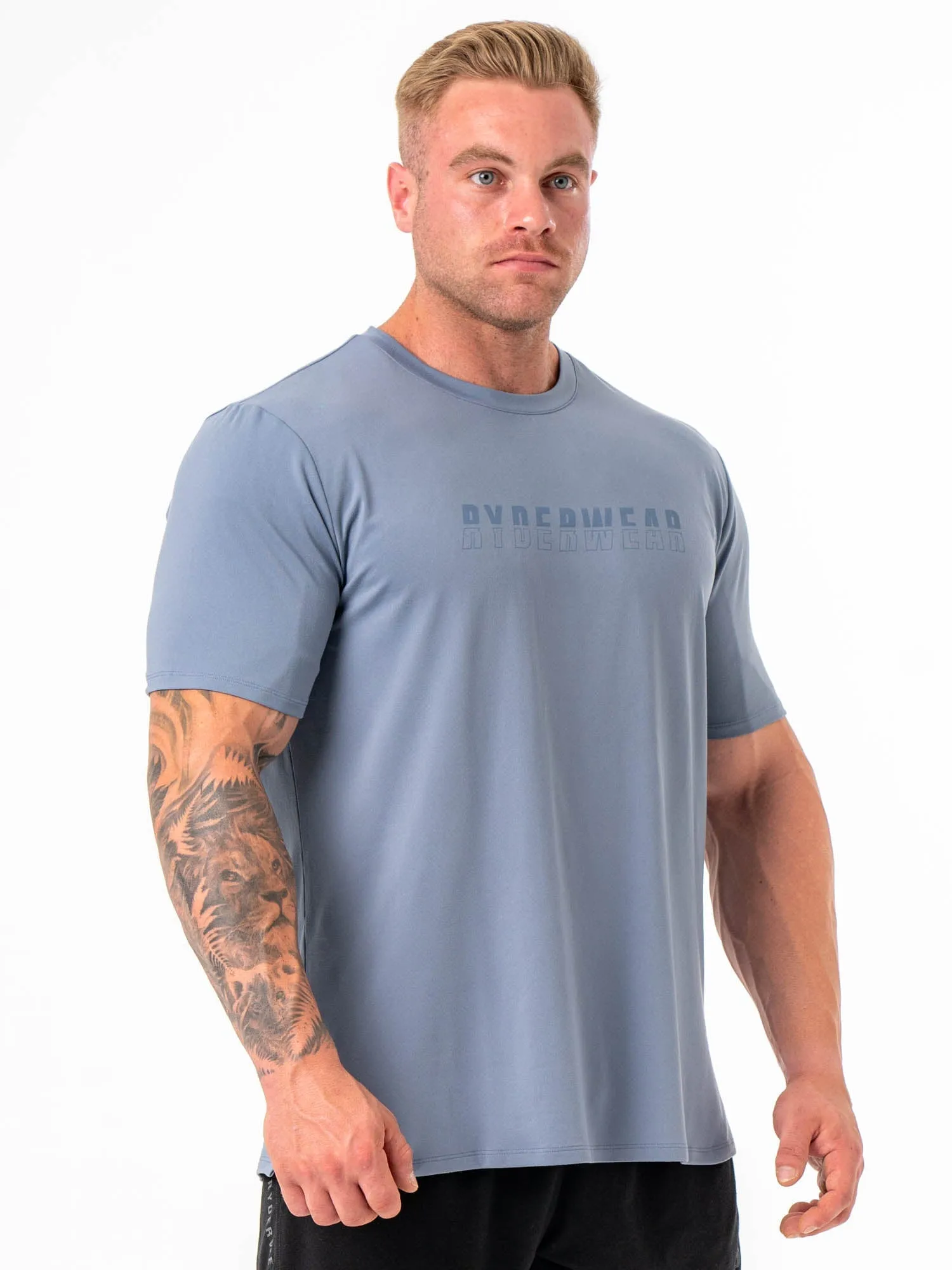 Soft Tech Regular T-Shirt - Denim Blue Ethically Sourced Materials