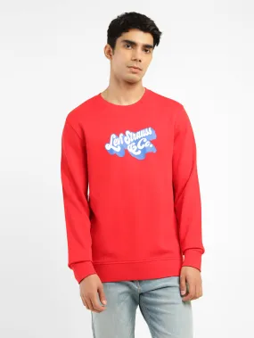 Graphic Design Men's Brand Logo Crew Neck Sweatshirt