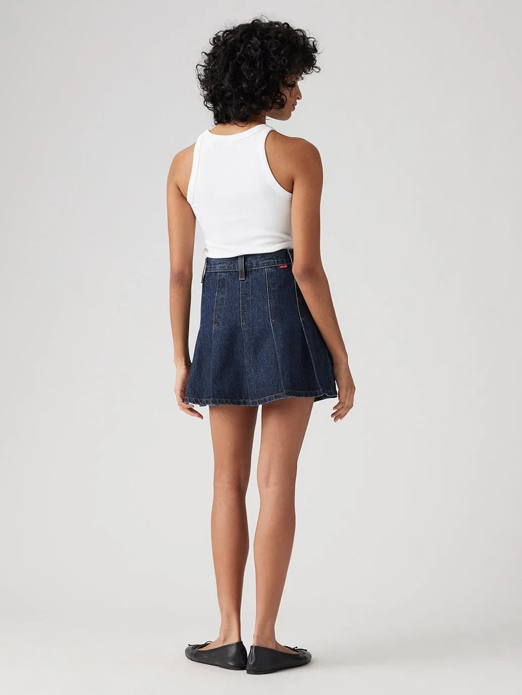 Women's Mid Rise Regular Fit Cotton Skirt Flow Look Limited Quantity