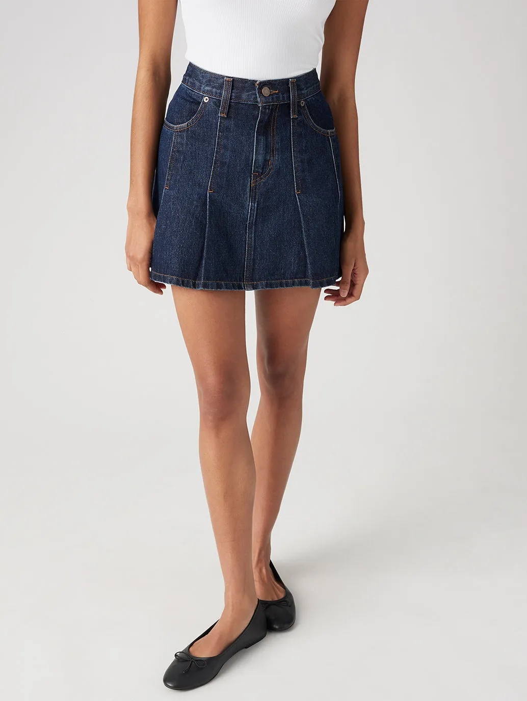 Stylist Pick Women's Mid Rise Regular Fit Cotton Skirt