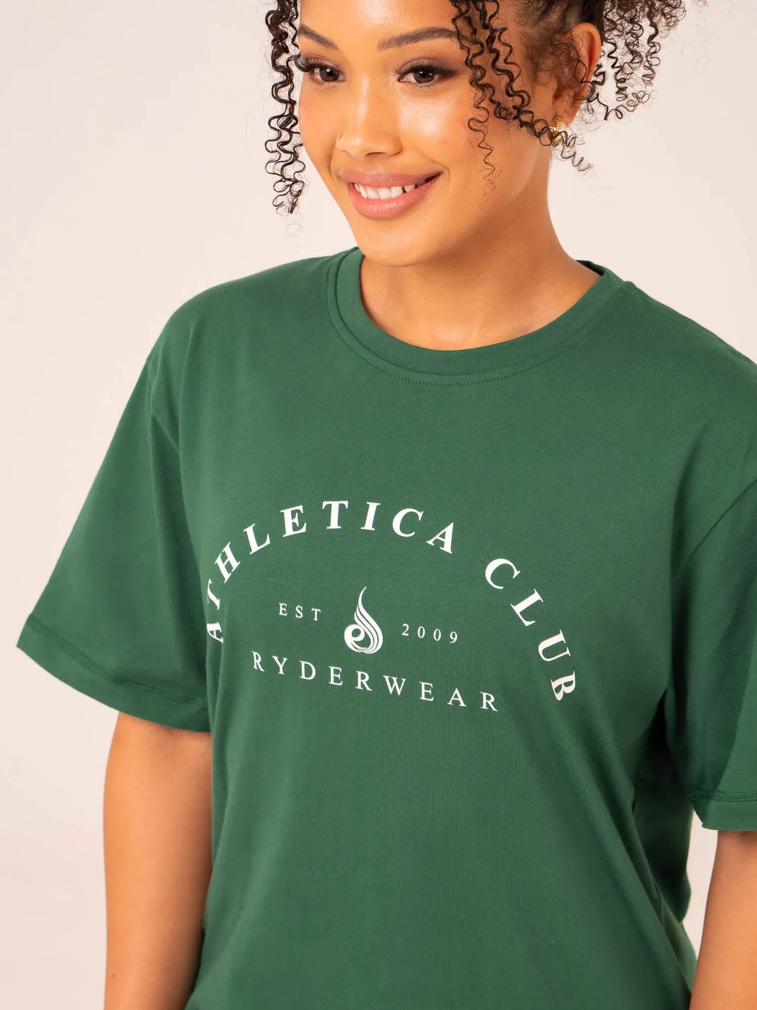 Minimalist purity Indoor Comfort Tempo Oversized T-Shirt - College Green