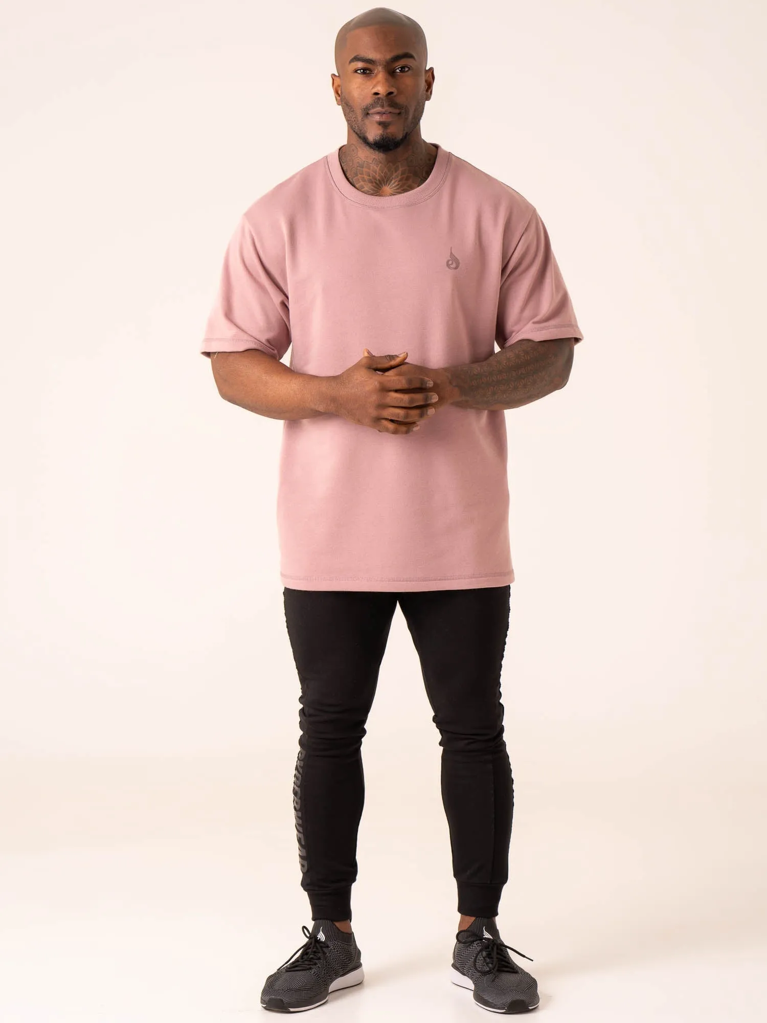 Throwback Oversized Fleece T-Shirt - Cinder discount offer Seasonal Wear