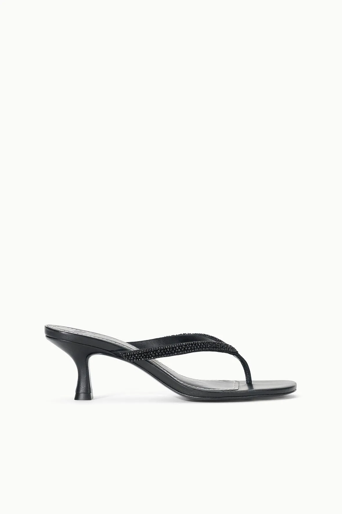 Occasion Footwear FREJA KITTEN HEEL | BLACK BEADED