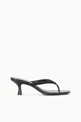 Comfort Fit FREJA KITTEN HEEL | BLACK BEADED