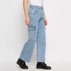 Date Night Daily Wear Madame Ice Blue Denim