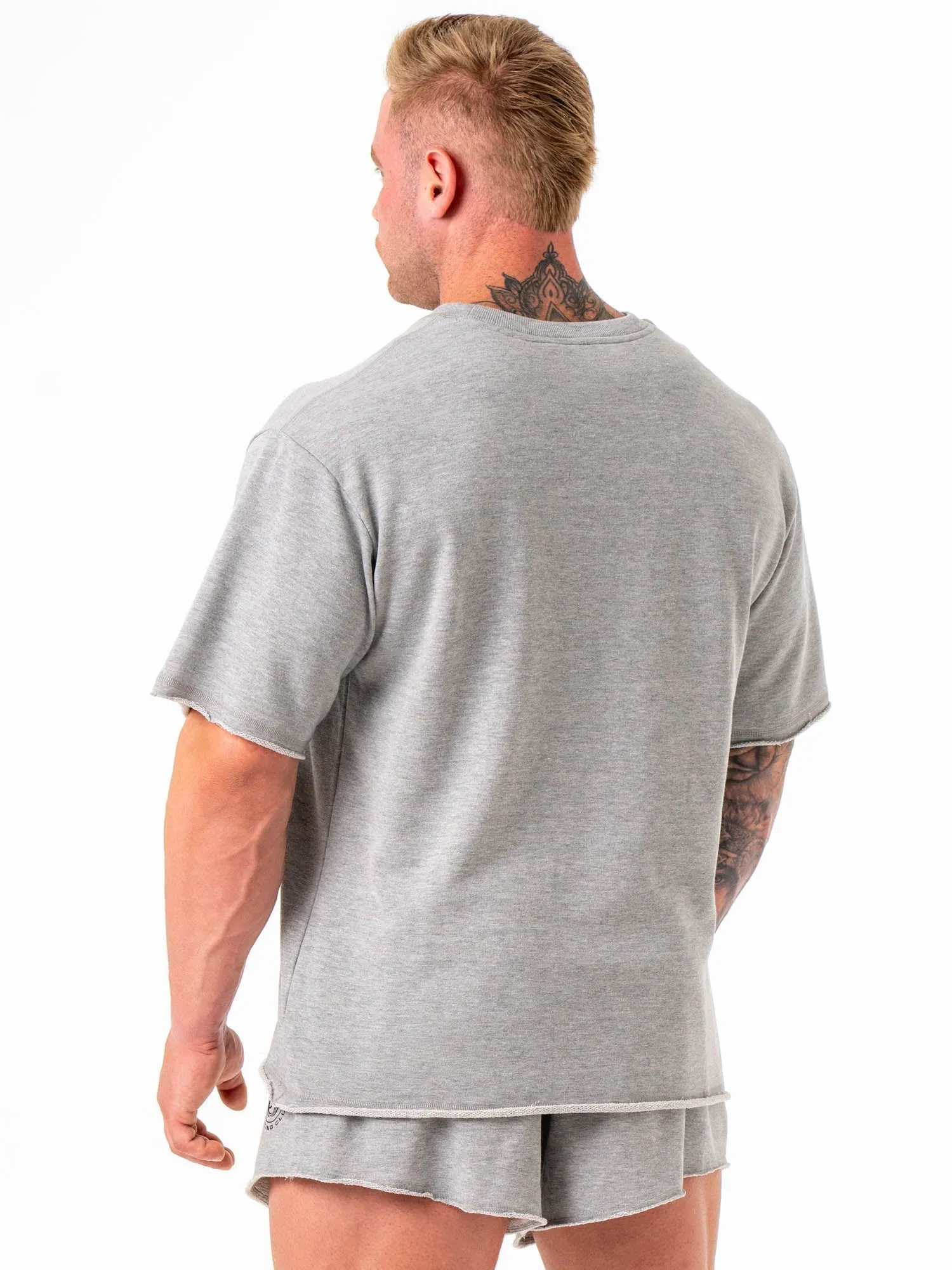 Box Fleece T-Shirt - Grey Marle Comfy Choice