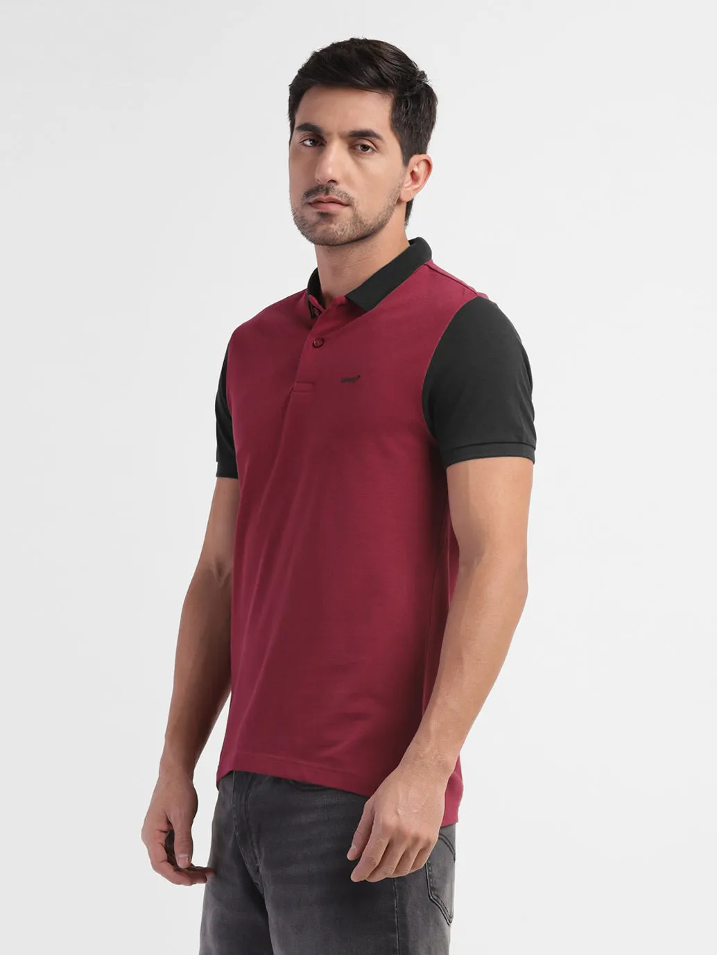 Chic Appearance Men's Colorblock Polo T-shirt