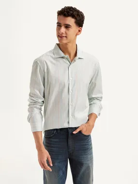 Men's Redloop Striped Slim Fit Shirt Wrinkle-Resistant Trendy Comfort