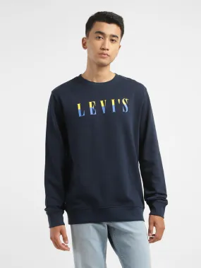 Mass produced Men's Brand Logo Crew Neck Sweatshirt