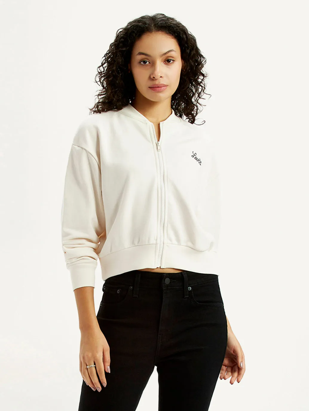 Women's Graphic Print Off White Collar Neck Sweatshirt product gift worthiness