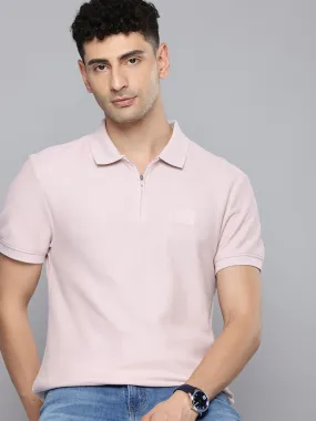 Comfort Fit Men's Textured Slim Fit Polo T-Shirt