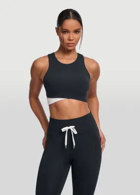 FadeResistant Treatment Adaptive Fit Technology Two-Tone Crop Top