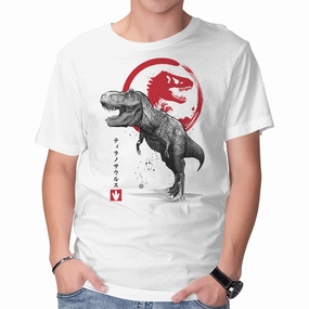 Subtle Details Casual Chic Look Tyrannosaurus Sumi-E