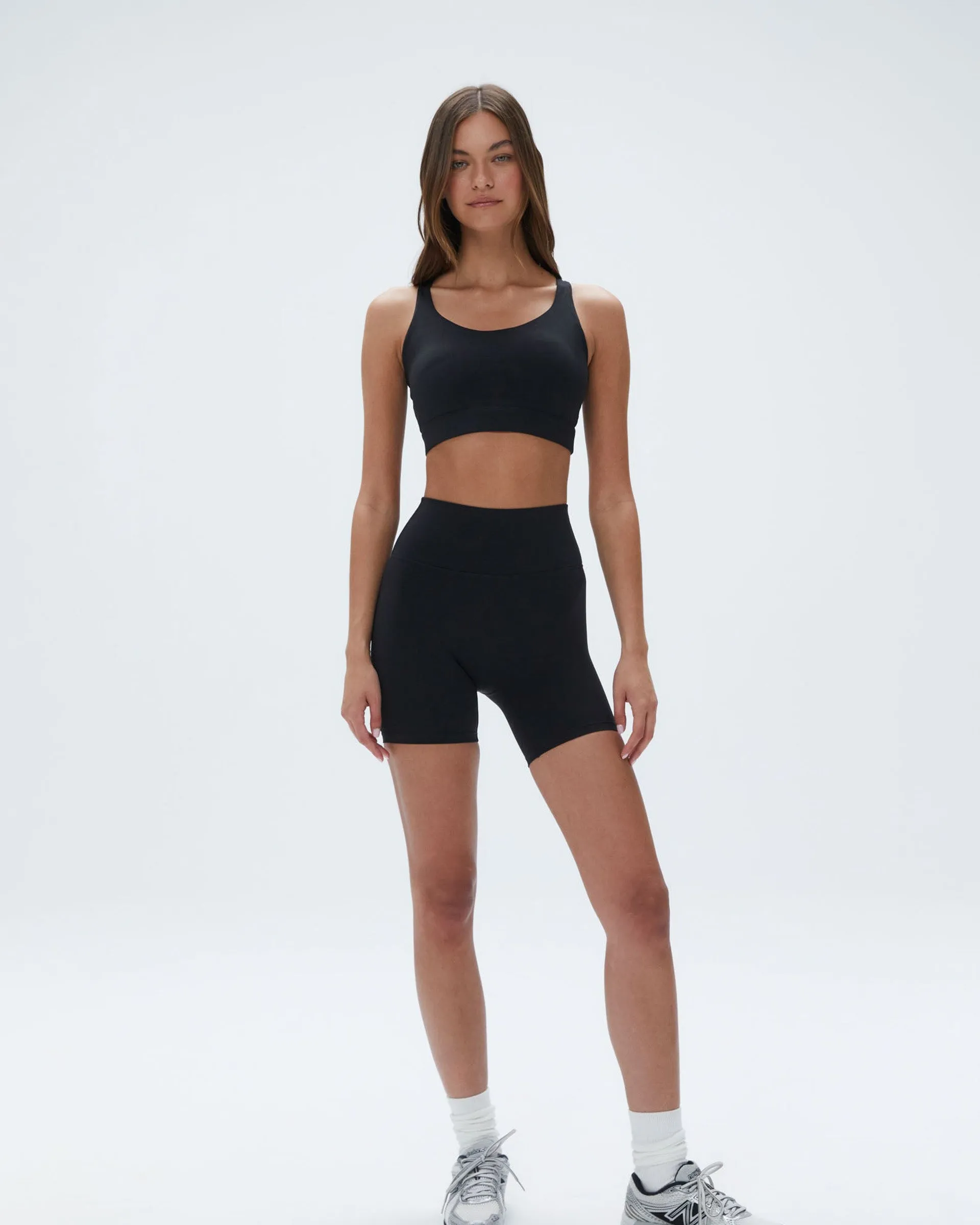 Breathable Waistband Ultimate Crop Shorts - Black