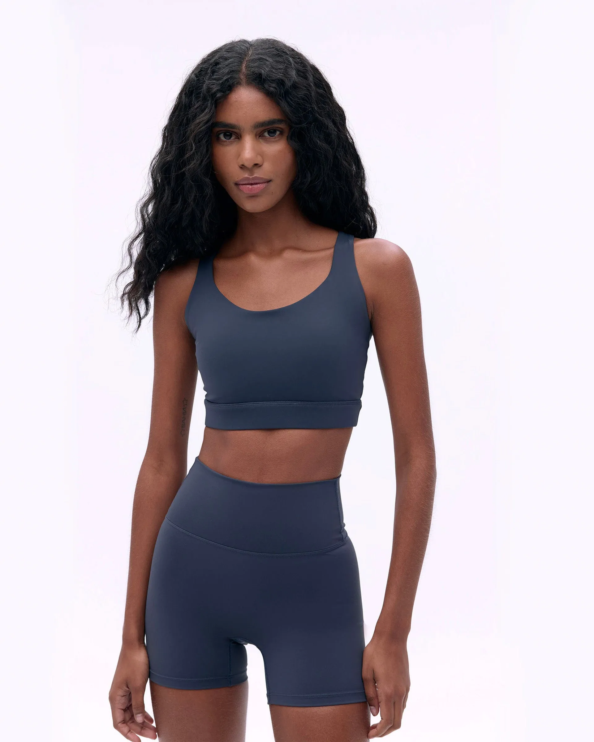 Ultimate Crop Shorts - Midnight Blue Breathable Side Vents