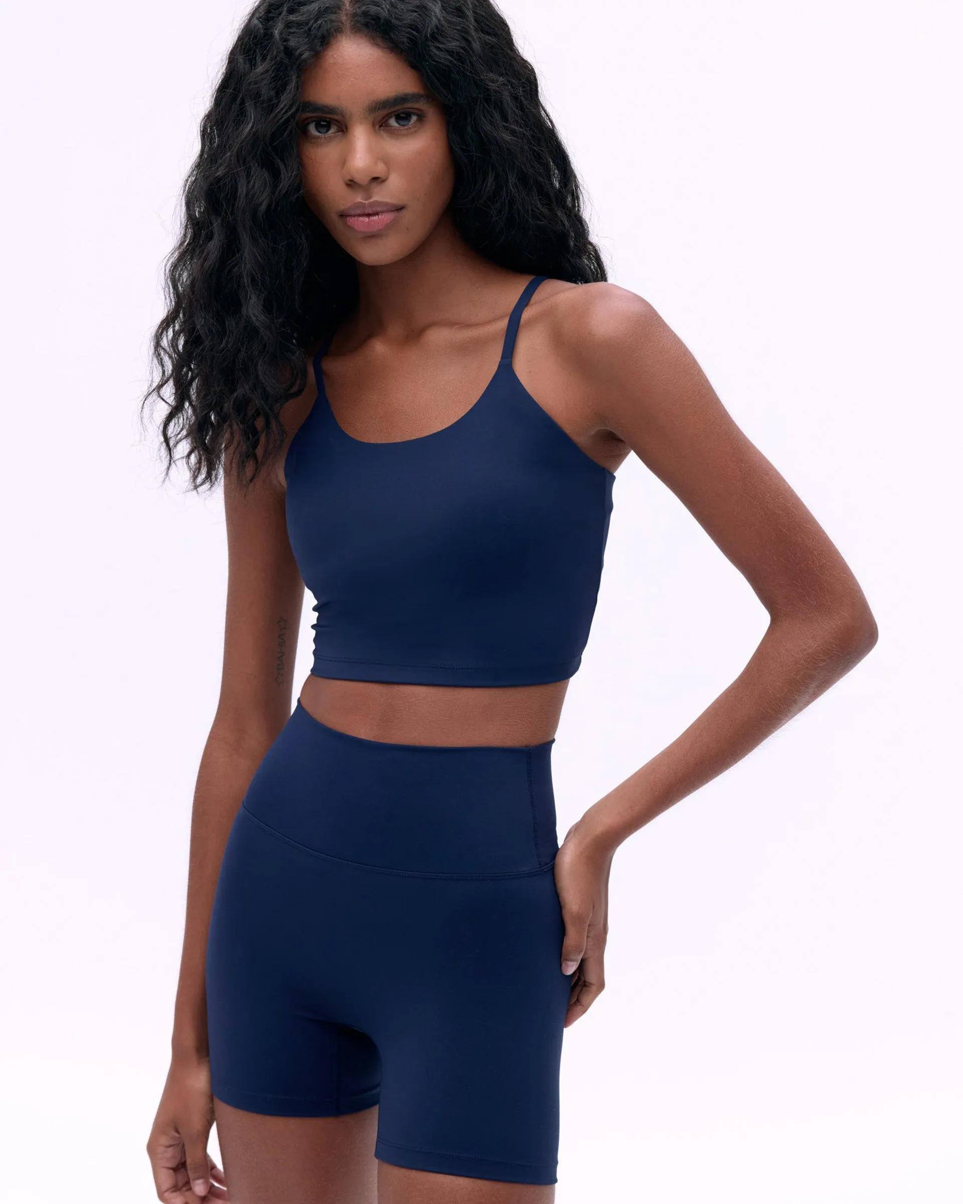 Ultimate Ultra Crop Shorts - Navy Blue Water Resistant Finish Breezy Flex