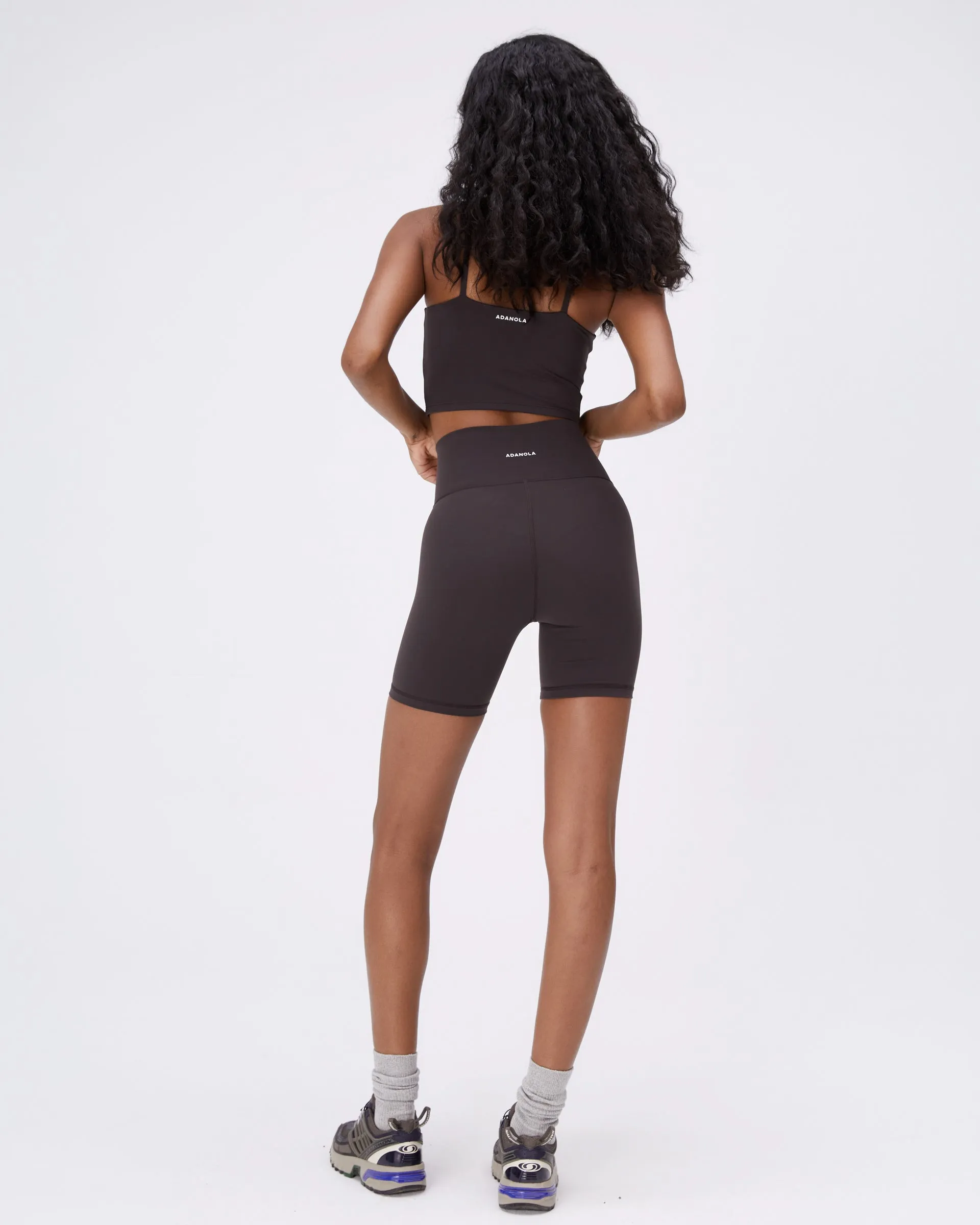Ultimate Wrap Over Crop Shorts - Coffee Bean Roomy Fit