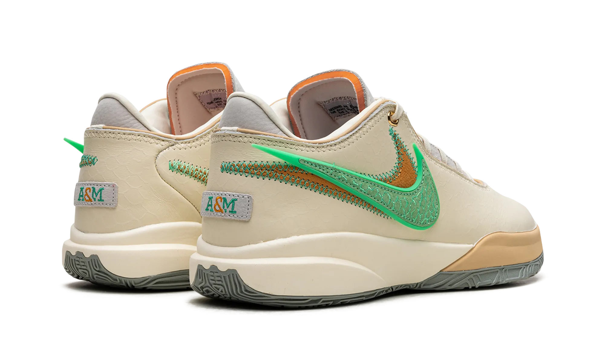 Arch Support Technology Lightweight Performance Build Nike LeBron 20 "FAMU x APB - Coconut Milk"