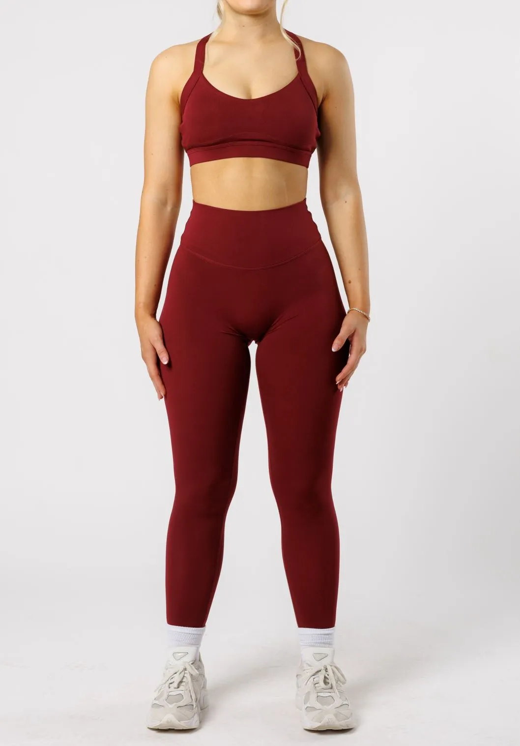 High Rise Casual Comfort Reluna? Original Sculptseam? Legging Red Velvet