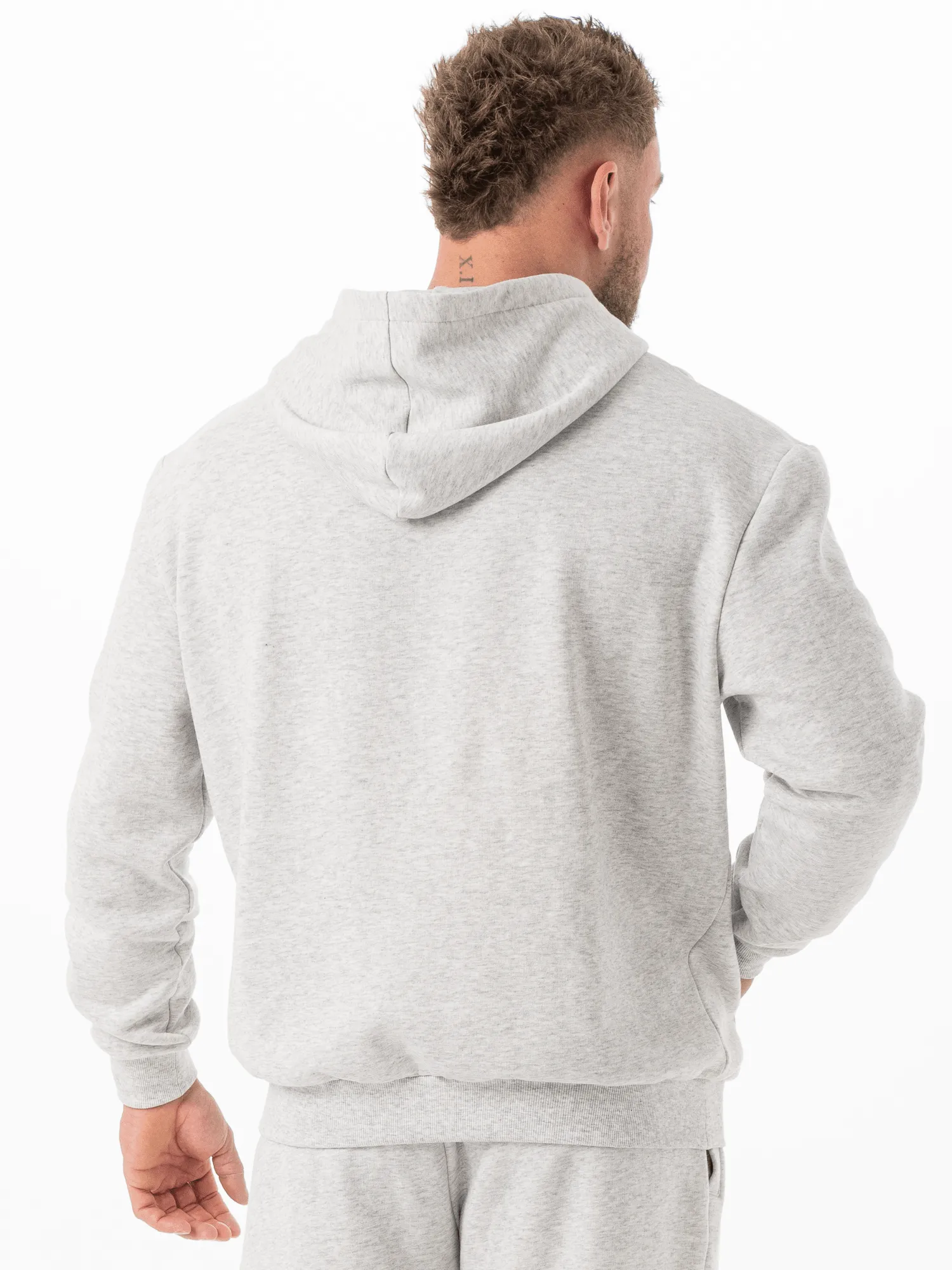 Unisex Hoodie - Snow Marl Quick Access Pockets Static Dissipating Threading