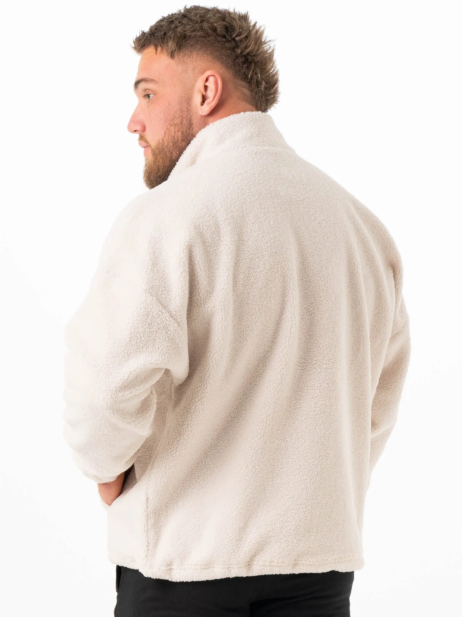 Unisex Teddy Jumper - Bone Windbreaker Inspired Fit Light Travel Piece