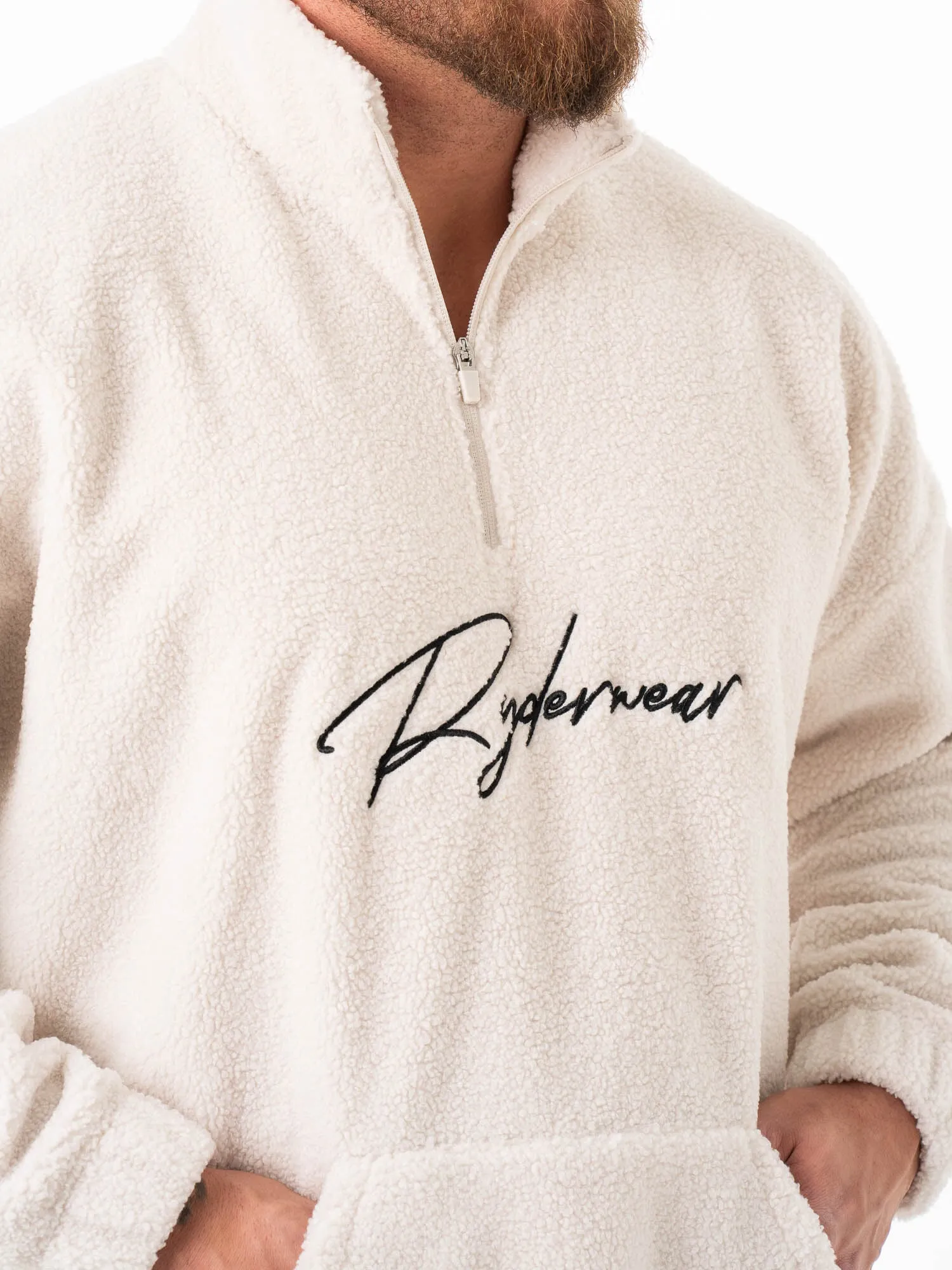 Unisex Teddy Jumper - Bone Polished Look Quick Release Fasteners