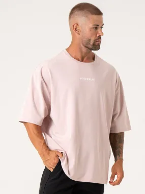 Pursuit Oversized T-Shirt - Cinder Stonewash Garment Dyed Technique Classic Layer