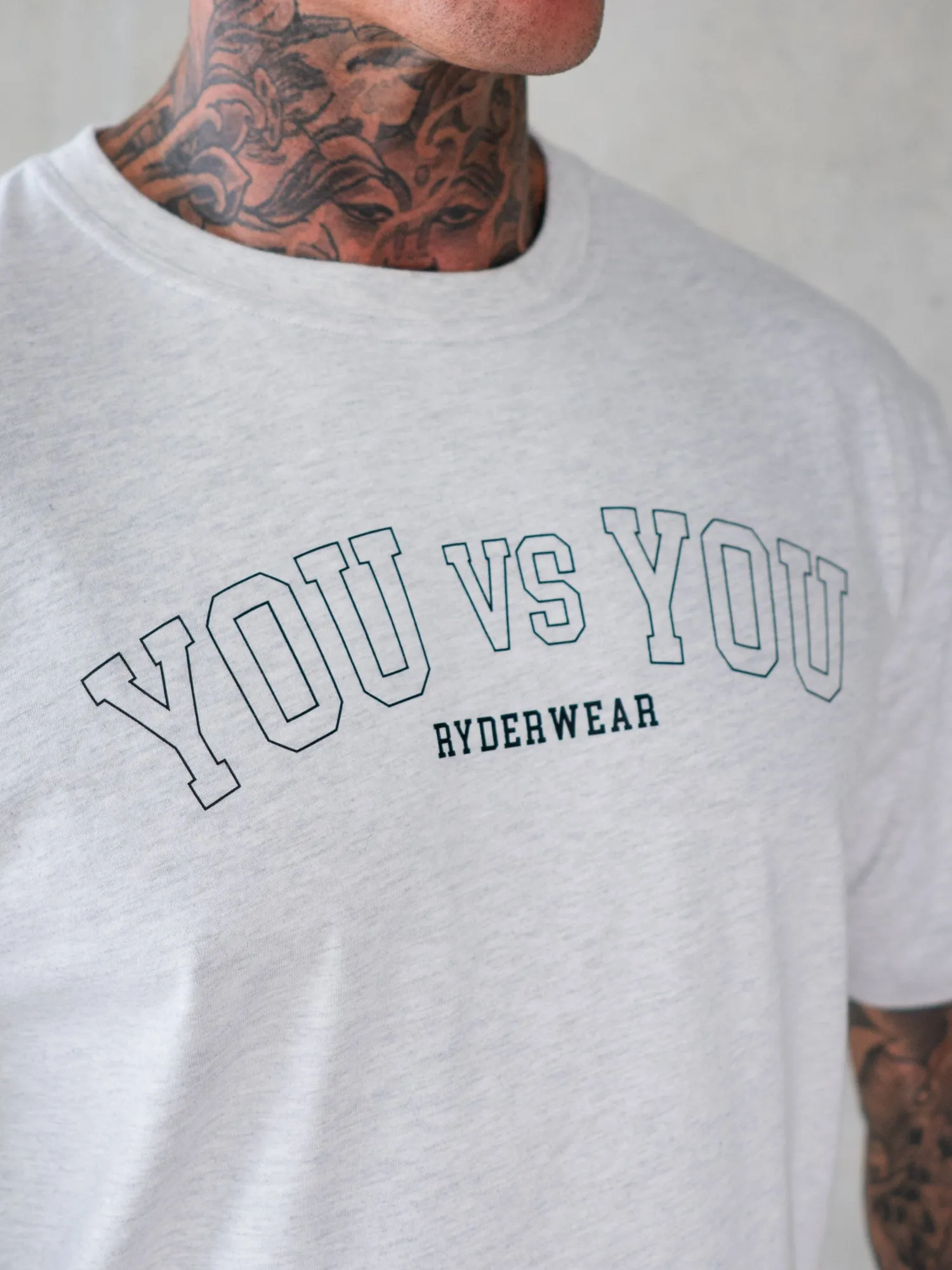 You vs You Oversized T-Shirt - Snow Marl Light Comfort Layering Must-Have