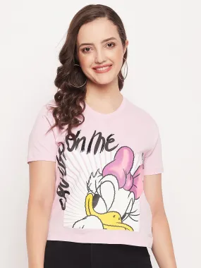 Madame Disney Daisy Nude Regular Fit T-Shirt Simple Yet Elegant