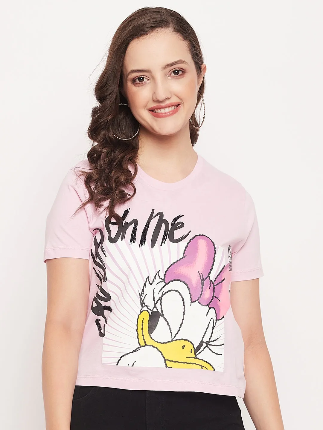 Madame Disney Daisy Nude Regular Fit T-Shirt Simple Yet Elegant
