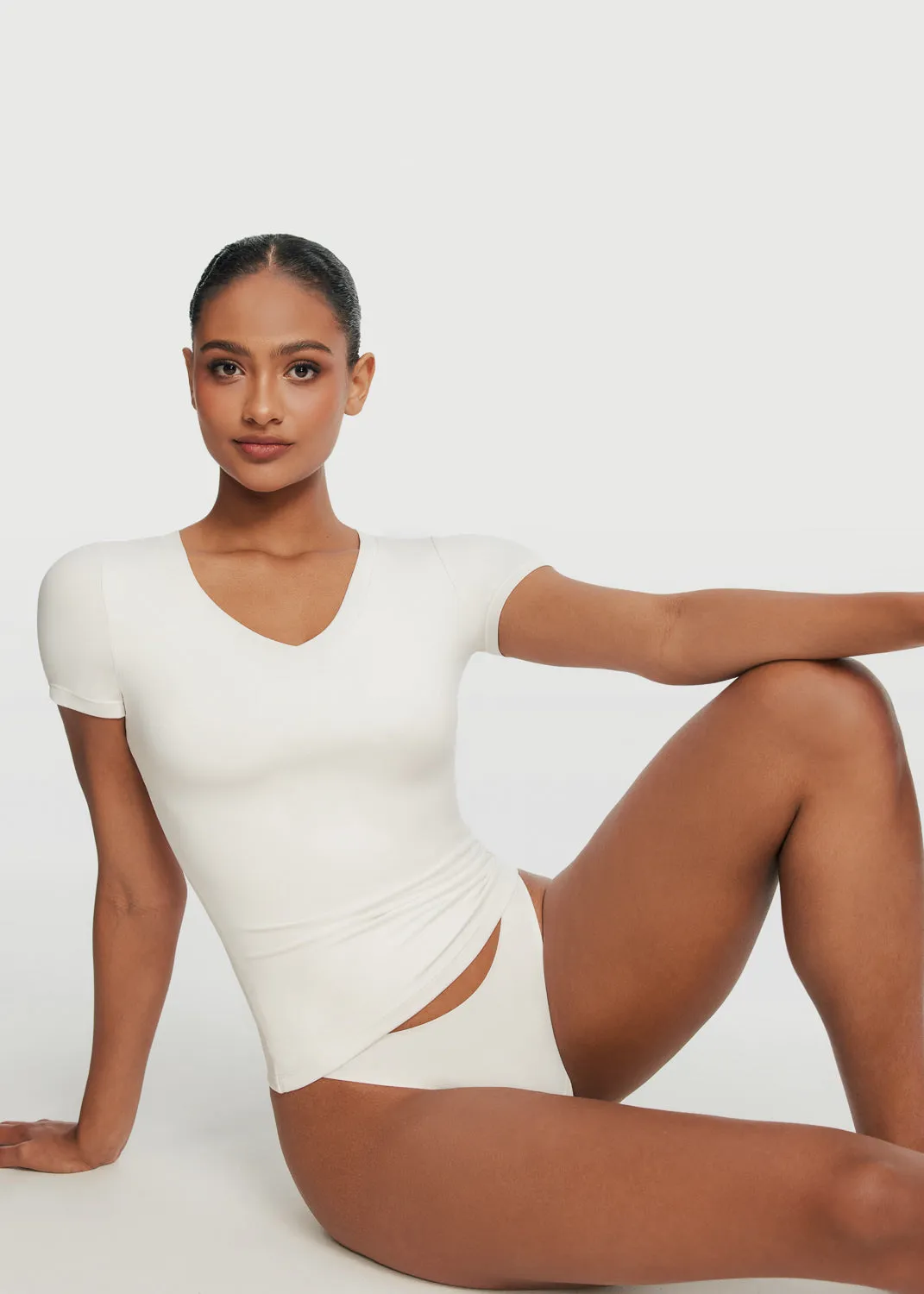 Pilling Resistant Finish V-Neck T-shirt