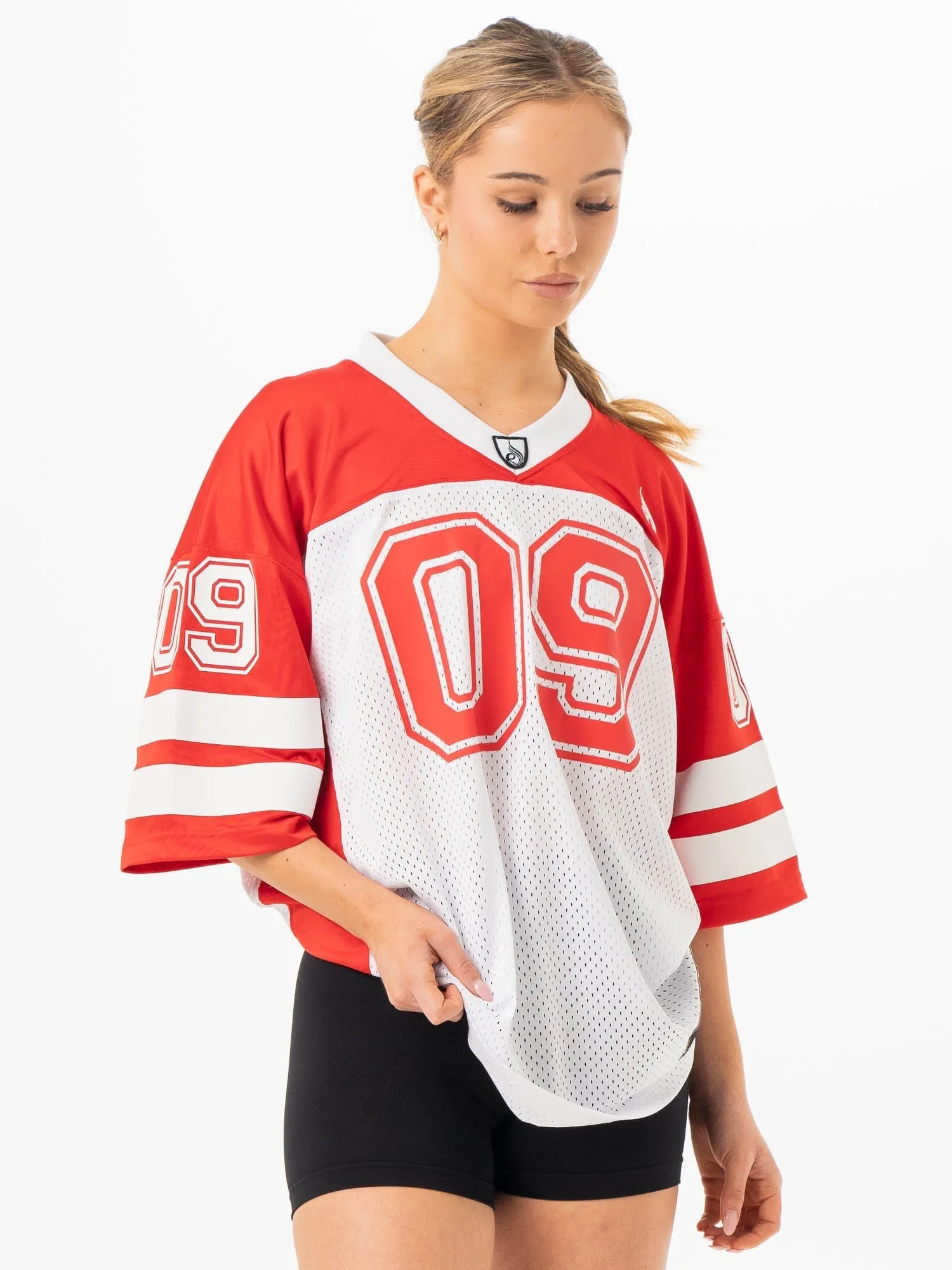 Modern and Soft Varsity Jersey - Red
