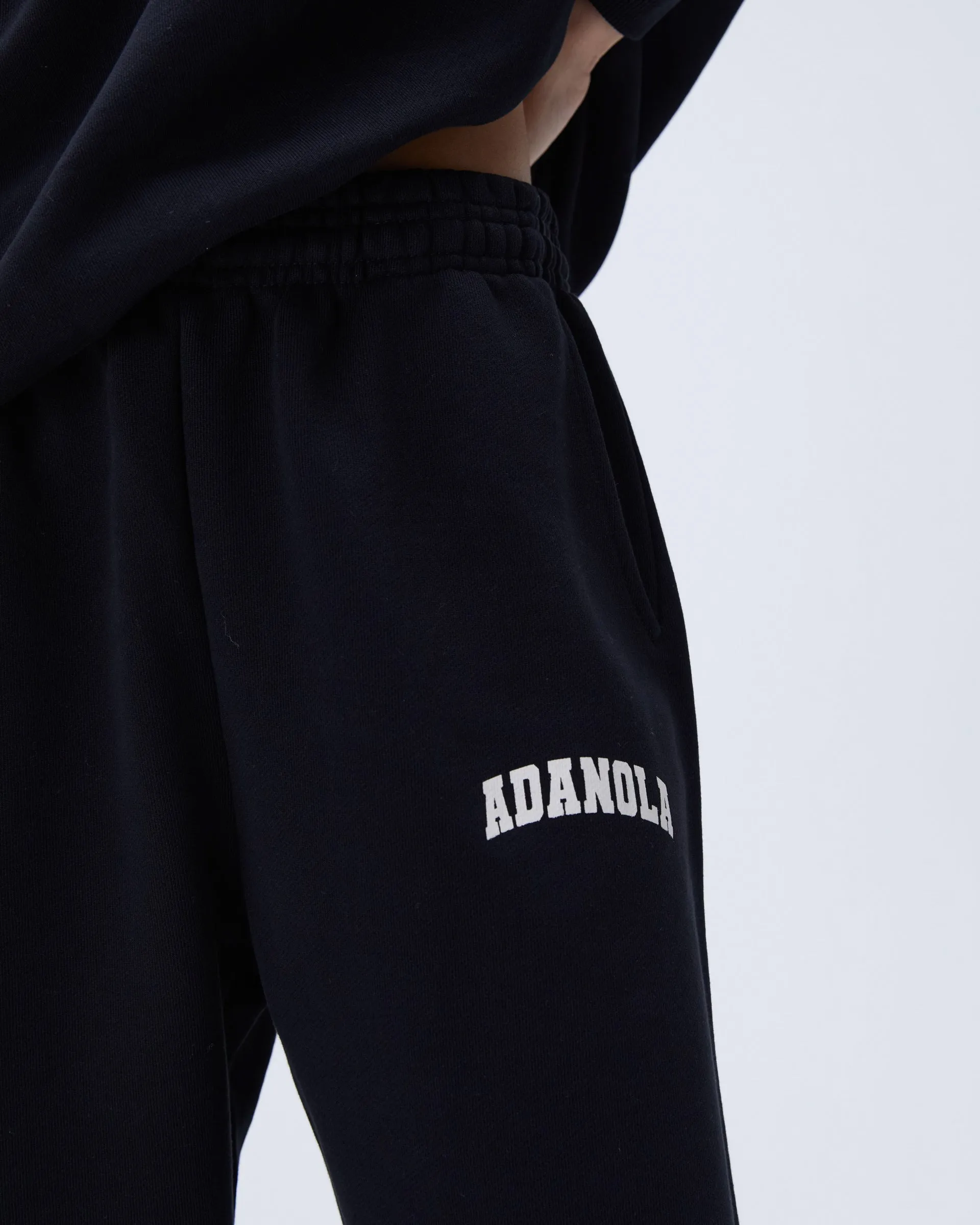 Varsity Sweatpants - Black Flexible Activewear Casual Active Wear
