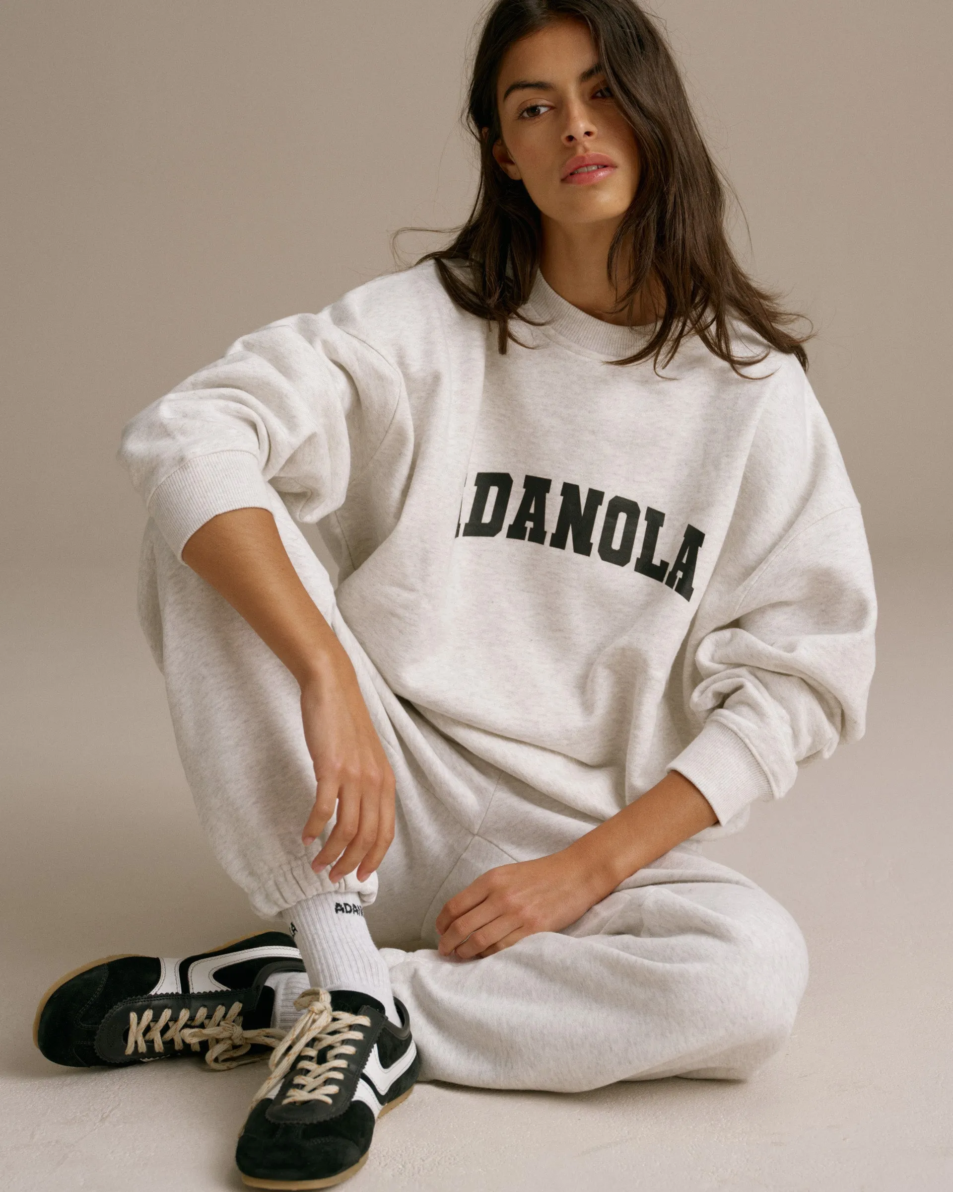 Varsity Sweatpants - Light Grey Melange/Black Moisture Wicking Technology