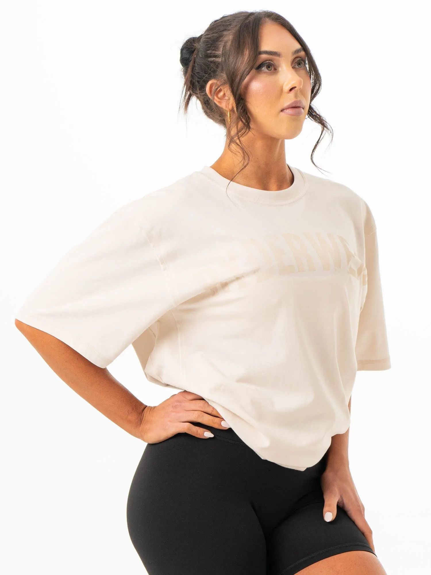 Essential Look anniversary Force Oversized T-Shirt - Bone