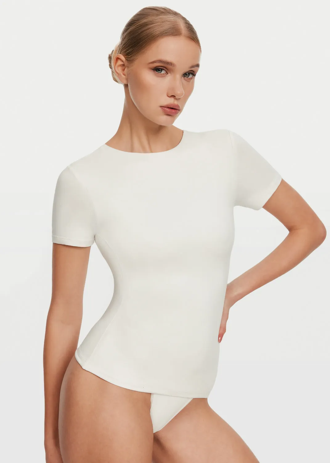 Fit For Comfort Short Sleeve Crew Neck Top