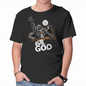 The Evil God Solid color purity V-Neck