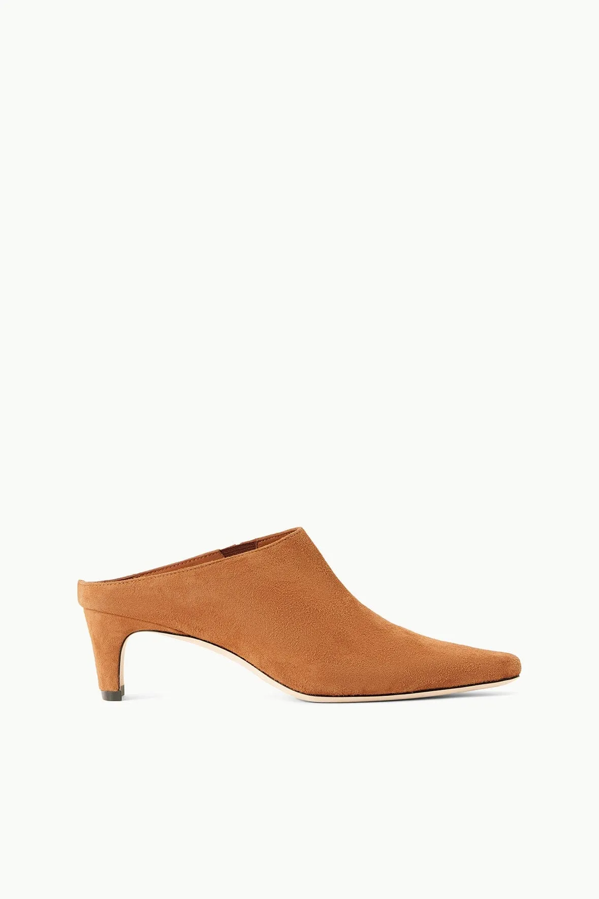 Relaxed Mood Open Back Heeled Sandals WALLY MULE | TAN SUEDE