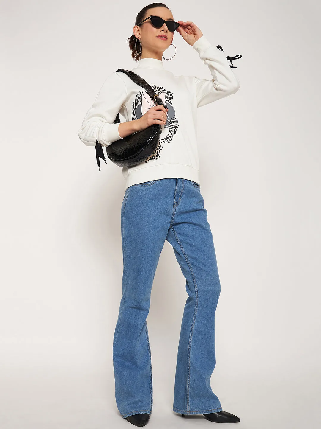 Everyday Essential Comfy and Cozy Madame Offwhite Disney Print Sweatshirt