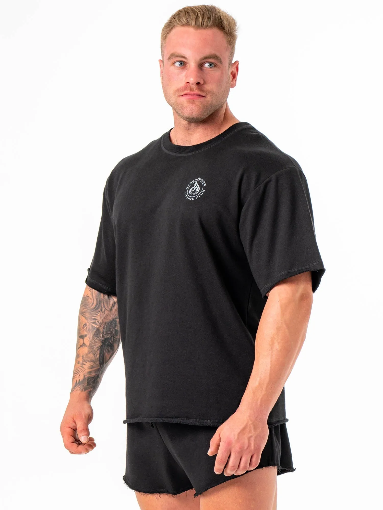 Timeless Style Travel Comfort Style Box Fleece T-Shirt - Black