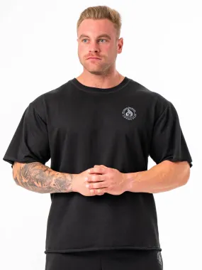 Box Fleece T-Shirt - Black Office Casual